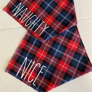 Naughty and nice pet bandanas